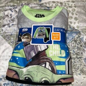 Star Wars The Mandalorian Boys Size 6 7 New NWT Pajamas